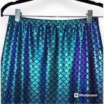 Spirit  HALLOWEEN sz medium (8-10) pull on skirt iridescent scale mermaid skirt Photo 9