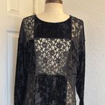 The Limited  y2k velvet and lace blouse Photo 9
