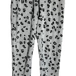 Tabitha Webb Pants Women Small Gray Black Cheetah Print Sleepwear Lounge Jogger Photo 0