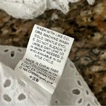 Guipure Lace Eyelet Crochet Blouse Women’s S Ivory Sheer Boho Fairy Cottegecore White Photo 6