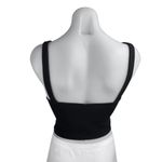 ZARA Women's Black Sleeveless Square Neck Cami Bandeau Crop Corset Tank Top Sz S Photo 1