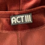 Vintage ACT III Blazer 12‎ Brown Velvet Open Front Retro 90s Evening Photo 3