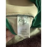 Kona Sol Women's  Textured Square Neck High Coverage One Piece Green Swimsuit~ Photo 5