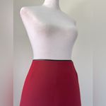 Gap Vintage ‘01 Dark Red Knee Length Skirt w/ Black Trim Photo 4