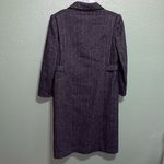 Vintage Union Made Herringbone Wool Blend Trench Coat unisex long coat Gray Size XL Photo 8