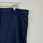 J.Crew Kallie Stretch Linen Blend Straight Leg Pant Navy Plus Size US 18 NWT Photo 3