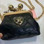 Juicy Couture  Black and Gold Mini Bag with Quilted Design Photo 4