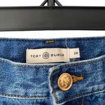 Tory Burch Cropped High Rise Straight Jeans size 29 Button Fly Photo 4