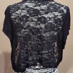 Deb Rose Lace Back Black Shrug Size XL Photo 1