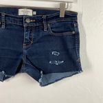 Abercrombie & Fitch  Blue Dark Wash Custom Hem Shorts 2 Photo 2