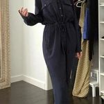Lou & grey Utility Straight Leg Jumpsuit in Forever Navy Photo 0