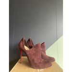 Christian Louboutin  Duegueclina 100 Veau Velours Booties, Plum, Size 37 Photo 2