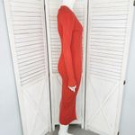 Dress Forum Ribbed Knit Cardigan Duster Sweater Dress Orange Small Photo 3