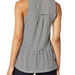 Lucky Brand Women's Ruffle Black and White Stripe Sleeveless Tunic Size Small Photo 1