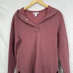 Athleta ‎ Coaster Luxe Waffle Hoodie Top, Tawny Rose Size XXS Photo 6