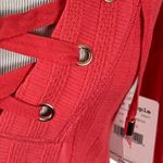 Free People Ice Cold Lace Up Top in Crimson Rose Size XS NEW NWT Photo 7