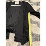 Hutch Jacket Collarless Tiered Open Front Pockets Lined Stretch Size M Photo 9