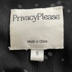 Privacy Please Revolve Wrap Black Polka Dot Ruffle Long Sleeve Mini Dress, size S Photo 1