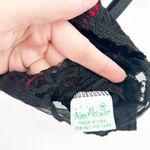 Nan Flower Womens VTG Vintage Coquette Whimsigoth Lace Cami Crop‎ Corset Top M Black Size M Photo 3