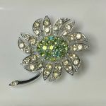 Vintage Sarah Coventry “Mountain Flower” Brooch (1968) Silver Photo 1