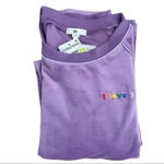 Nordstrom BP PURPLE HYACINTH LOVE Be Proud Inclusive Pride Velour S Photo 10