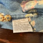 Liz Claiborne  Lizwear Floral Denim Button Down Top Size 12 Photo 3