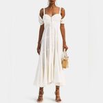 Cult Gaia  Mina Dress‎ Cream Ivory White Button Down Front Small Photo 5