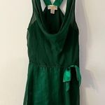 Victoria's Secret  Gold Label Emerald Green Slip Chemis  Built in Shorts Sheer L Photo 2