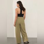 Athleta Women’s Pinnacle Trousers Olive Branch Green High Rise Wide Leg 14 NWT Photo 1