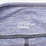 Zella Mesh Insert Capri Leggings Heathered Steel Blue Yoga Women's Size Small Photo 2