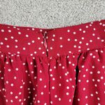 SheIn Curve Womens Skirt 1XL Red White Polka Dot A Line Holiday Christmas Pleats Photo 5