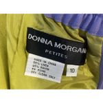Donna Morgan Donna Morgan Skirt Womens 10P Purple Linen Blend Pencil Embroidered Office Photo 4