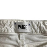 Paige EUC  Skyline Skinny Ankle Jeans White Classic Five Pocket Sz 27 Photo 5