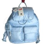 Wildfox NEW Parachute BACKPACK & COIN PURSE Blue Puffy Nylon HANDBAG Lightweight Photo 0