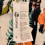 Cupshe Floral and Stripes High Waisted Bikini Swim Bottoms White Black Large Photo 3