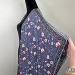 Japna  Boho Multicolor Floral Print Open Front Kimono Cover Up Cardigan Photo 3