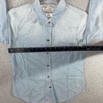 Madewell Denim Button Up Shirt Women XS Long Sleeve Casual Preppy Nautical Photo 5