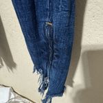 ZARA  Trafaluc Denim Distressed Jeans Women’s Size 25 raw hem zippered ankles Photo 2