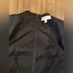 Carven black asymmetrical jaquered black sleeveless Shift Cocktail mini Dress 34 Size 4 Photo 15