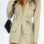 LIONESS  Princess Polly olive green blazer dress Photo 0