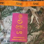 SHE Outdoor Performance Lightweight Long Button Down Shirt TrueTimber Kanati Brown Size L Photo 1