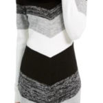 by & by Black and Gray Chevron‎ Sweater Dress Size undefined Photo 0
