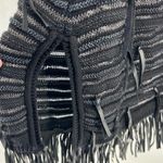 Nic+Zoe  sleeveless lightweight fringe long vest black M festival concert Photo 3