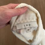 IRO  Alaina Textured Silk Button Down Blouse Cream Color Size 40 Photo 2