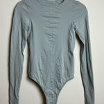 Free People  High Neck Textured Stretchy Active Bodysuit Size‎ M/L Photo 0