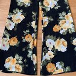 Socialite NWT Black & Yellow Wide Leg Floral Flowy Pants Size Small Photo 6
