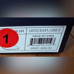 French Connection  Metallic Silver Heels Size 10 New In Box Photo 3