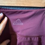 Adidas Burgundy High-Waisted Leggings for Active Wear Photo 5