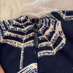 Maison Jules Women’s Navy Blue Umbrella Preppy Sun V Neck Dress Size Medium Photo 7