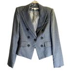 Veronica Beard  Dickey Diego Blazer Jacket Blue Plaid Double Breasted Size 2 Photo 1